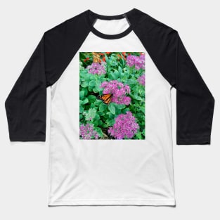 Monarch Butterfly Garden Baseball T-Shirt